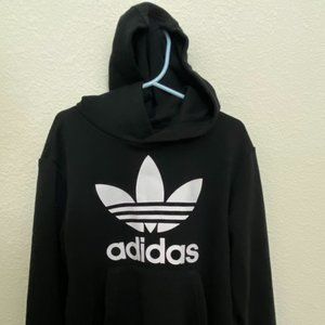 Black Adidas Boys Hoodie, Size 7-8, Small